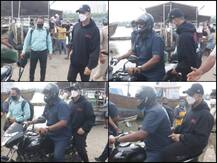 IN PICS: Akshay Kumar Takes Short Cut, Opts For Ferry Ride & Bike To Save Time As He Heads For Work
