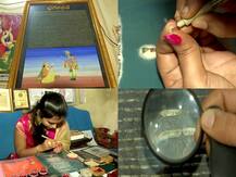 IN PICS: Hyderabad Law Student Pens Bhagavad Gita On 4,042 Grains Of Rice! Project Took 150 Hours To Complete