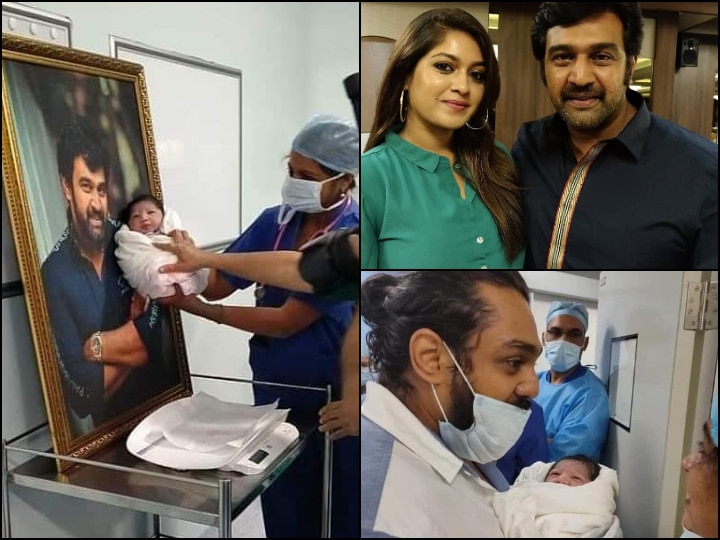 Chiranjeevi Sarja Wife Meghana Raj Sarja Baby First Photos Dhruva Sarja took to Instagram to announce the birth of his nephew FIRST PICS: Late Chiranjeevi Sarja's Wife Meghana Raj BLESSED With Baby Boy; Dhruv Sarja Poses With NEWBORN Nephew