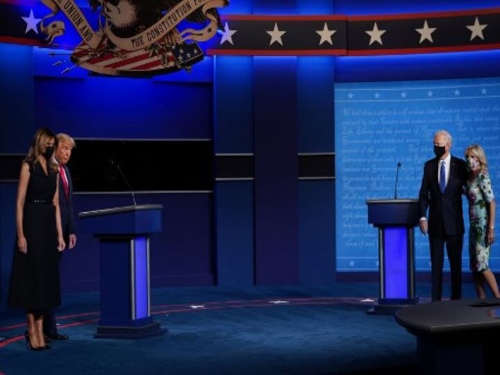US Elections 2020: Donald Trump and Joe Biden presidential debate US Presidential Debate: Donald Trump Says Covid Vaccine To Be Rolled Out Within Weeks, Joe Biden Claims To End Coronavirus