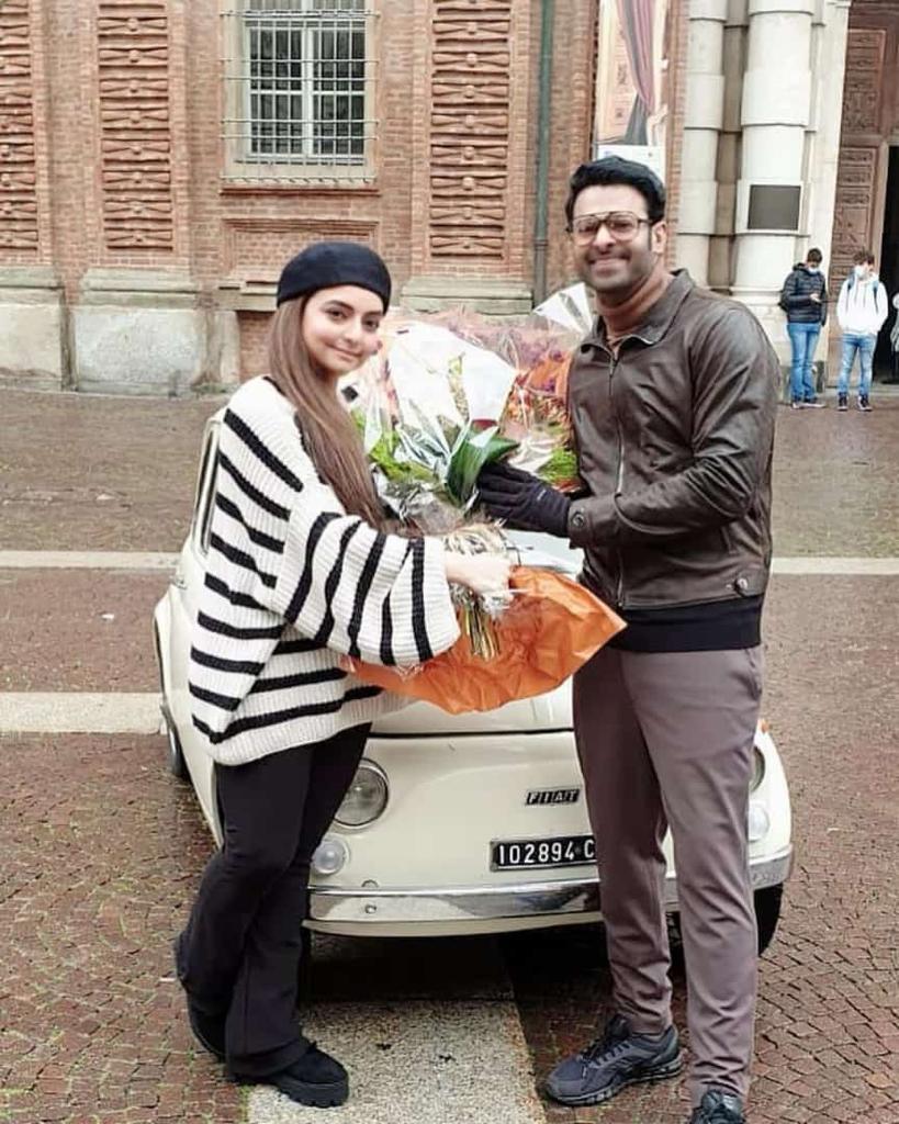 PICS: Prabhas Celebrates His 41st Birthday On The Sets Of ‘Radhe Shyam’; Gets Greeted By Team With Flowers