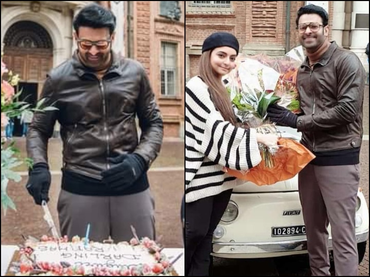 PICS Prabhas Celebrates His 41st Birthday On The Sets Of Radhe Shyam Greeted By The Team With Flowers PICS: Prabhas Celebrates His 41st Birthday On The Sets Of ‘Radhe Shyam’; Gets Greeted By Team With Flowers