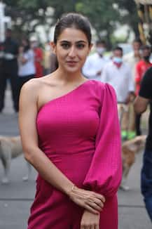 PHOTOS: Sara Ali Khan Oozes Glamour In Pink Dress & High Heels While Posing For Paps A Month After Her NCB Interrogation!