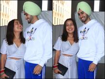 PICS: Newly Married Neha Kakkar & Hubby Rohanpreet Singh Return To Mumbai; Couple Poses Together For Paps At Airport