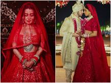 IN PICS | Neha Kakkar's All Red Wedding Lehenga Reminds Us Of Priyanka Chopra's D-day; You Agree?