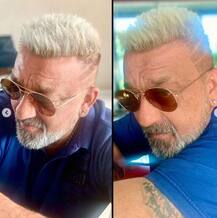 IN PICS: Sanjay Dutt Flaunts Platinum Blonde Hairdo As He Opted For A New Look To Celebrate His Recovery From Cancer!