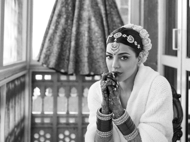 Kajal Aggarwal Wedding Photos: Kajal Aggarwal Shares FIRST PIC Of Her Wedding Look 'Calm Before The Storm': Kajal Aggarwal Shares Her Wedding LOOK; Flaunts Her Chooda (See PIC)