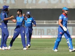 IPL 2020, MI vs DC: Jasprit Bumrah's Triple Strike Restricts Delhi Capitals To 110/9 At Dubai