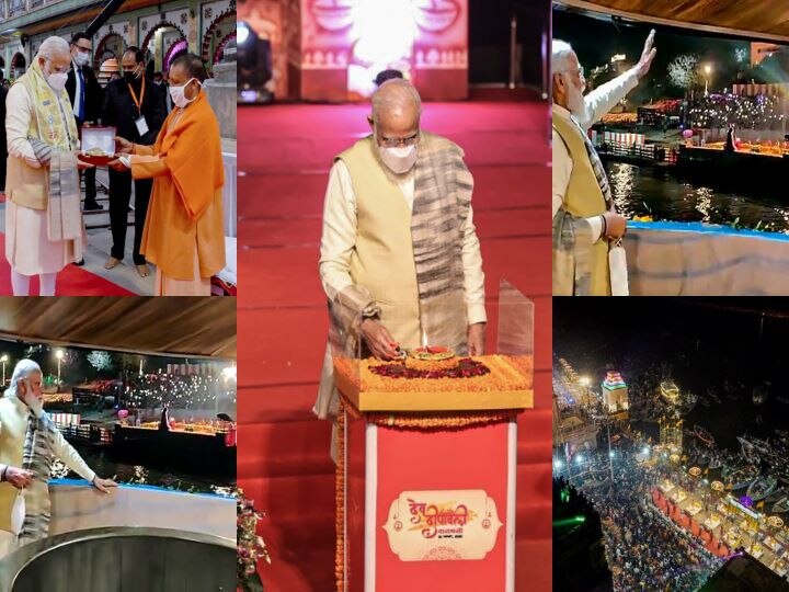 PM Modi Witnesses Grand Celebrations Of Dev Deepawali In Varanasi| Key Highlights Of His Visit To The Land Of Temples PM Modi Witnesses Grand Celebrations Of 'Dev Deepawali' In Varanasi| Key Highlights Of His Visit To The Land Of Temples