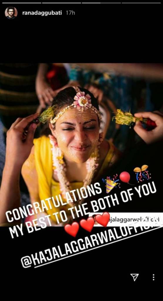 Anushka Shetty, Rana Daggubati And Others Wish 'Happy Marriage' To The Newly Weds Kajal Aggarwal And Gautam Kitchlu