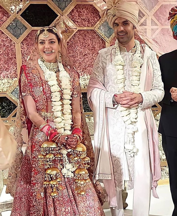 UNSEEN Wedding PICS: Kajal Aggarwal Looks Resplendent In Anamika Khanna Lehenga Took Almost A Month To Make