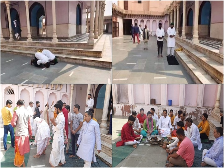 Mathura Two Muslim men offer namaz at Mathura Uttar Pradesh temple booked Mathura: Faisal Khan Arrested From Delhi After Being Booked Over Offering Namaz Inside Krishna Temple