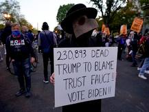 In Pics| People Protest Outside White House On Election Day Holding 'Black Lives Matter' Placards, Raise Slogans Against Trump