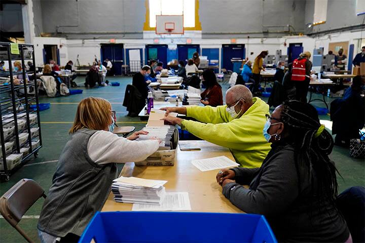 On Wednesday, the residents of the Painganadu village of Tiruvarur district of Tamil Nadu, assembled in the morning near a temple to wish good luck to the Democratic vice-presidential candidate for the US elections, Kamala Harris, which is her ancestral village. Image (PTI)