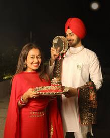 PICS: Neha Kakkar Celebrates FIRST Karwa Chauth With Hubby Rohanpreet Singh After Wedding