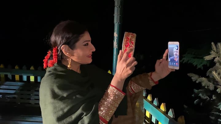 Raveena Tandon celebrated Karwa Chauth 2020 in Dalhousie, several miles from her husband.