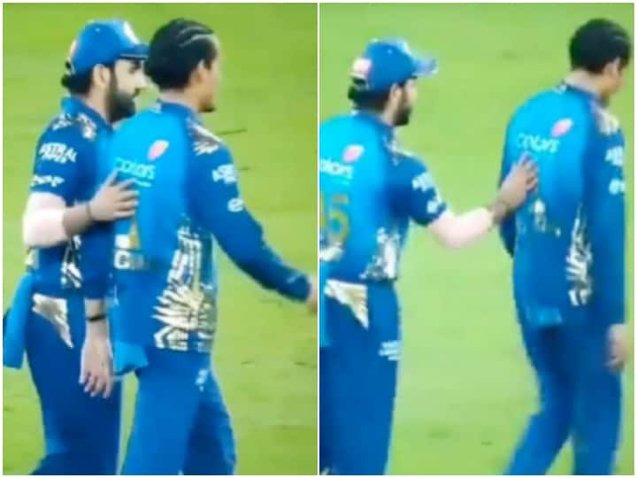 Watch: Rohit Sharma Win Hearts With Brilliant Gesture As He Asks Rahul Chahar To Lead MI After Poor Performance Watch: Rohit Sharma Win Hearts With Brilliant Gesture As He Asks Rahul Chahar To Lead MI After Poor Performance