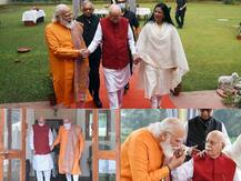 In Pics| PM Modi Celebrates BJP Stalwart L K Advani's 93rd Birthday, Calls Him A 'Living Inspiration'