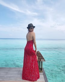 PICS: Newly Married Kajal Aggarwal & Hubby Gautam Kitchlu Enjoy Dreamy Honeymoon In Maldives