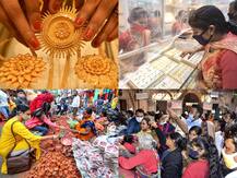 IN PICS | Dhanteras 2020: People Step Out To Buy Gold, Utensils & Puja Materials Amid Covid-19 Restrictions