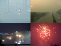 IN PICS: Thick Cover Of Smog Shrouds Delhi After Locals Burst Crackers On Diwali Despite Ban; Air Quality 'Severe' In Several Areas
