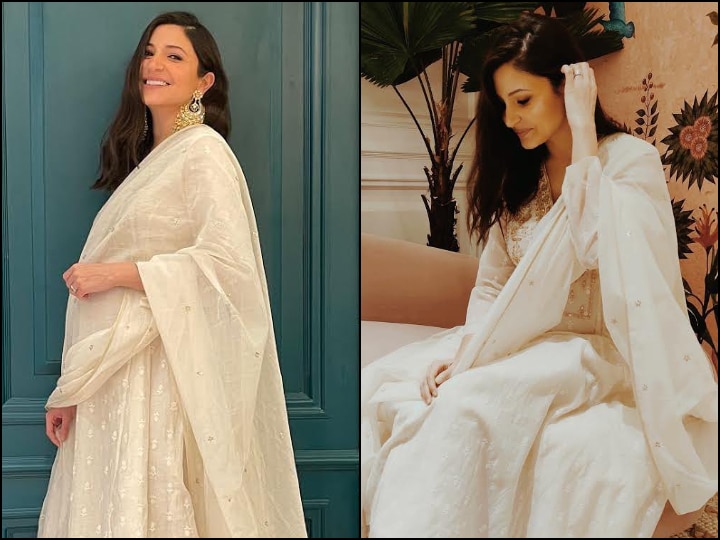 Diwali 2020 Mommy To Be Anushka Sharma Dazzles In White As She Celebrates The Festival Of Lights Happy Diwali 2020: Mommy-To-Be Anushka Sharma Dazzles In White