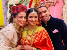 PICS: Kangana Ranaut Celebrates Lil Nephew's Birthday At Brother Aksht's Wedding Reception
