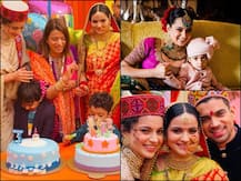 PICS: Kangana Ranaut Celebrates Lil Nephew's Birthday At Brother Aksht's Wedding Reception