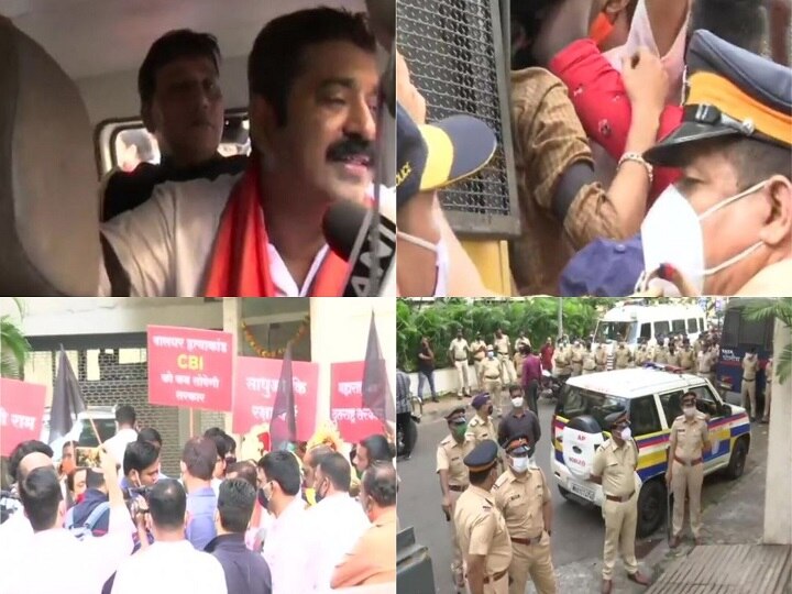 Maharashtra Palghar mob lynching case BJP MLA Ram Kadam and his supporters detained Palghar Case: BJP MLA Ram Kadam And His Supporters Detained Ahead Of Rally Seeking CBI Probe