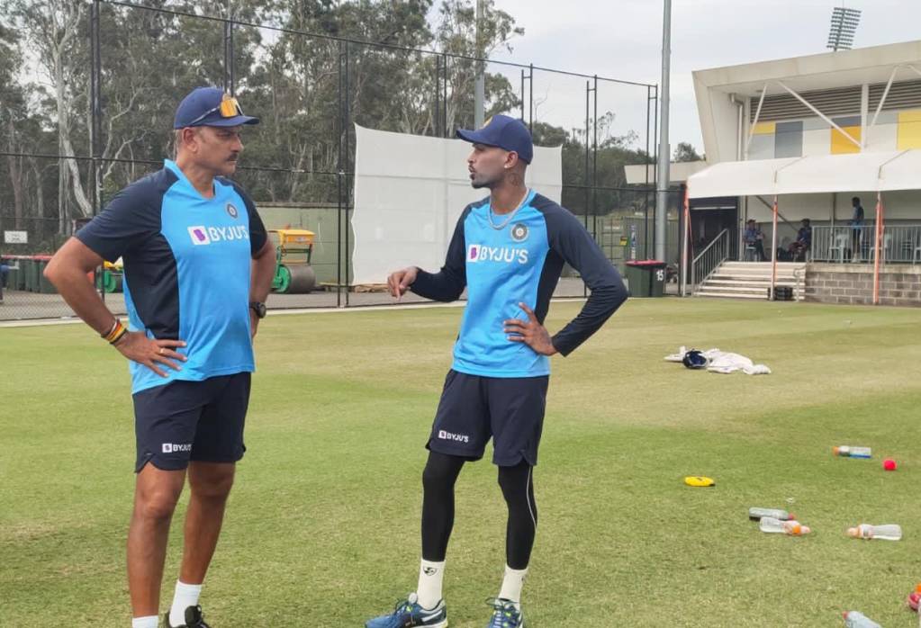 IN PICS | Head Coach Ravi Shastri Is 'Back In Business’ With Hardik, Shikhar, Shardul Ahead Of IND-AUS Series