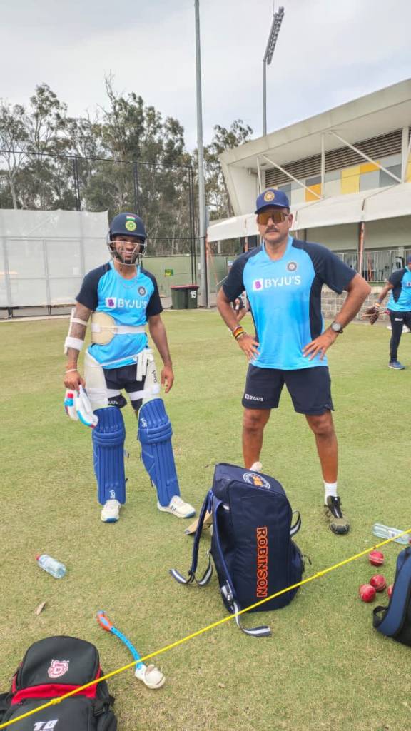 IN PICS | Head Coach Ravi Shastri Is 'Back In Business’ With Hardik, Shikhar, Shardul Ahead Of IND-AUS Series