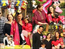 PICS: Neha Dhupia & Angad Bedi Host Mickie Mouse-Theme Bash For Daughter Mehr's Birthday