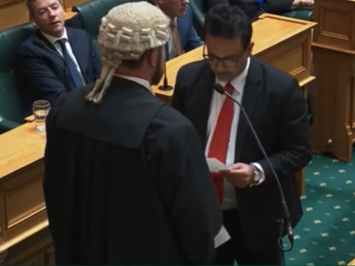 Indian Origin New Zealand MP Gaurav Sharma Takes Oath In Sanskrit Watch Video WATCH | Newly Elected Indian-Origin New Zealand MP Takes Oath In Sanskrit; Hails His Native Roots