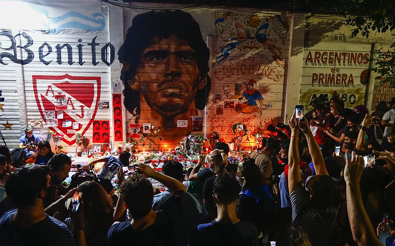 In Pics: Die-Hard Diego Maradona Fans Mourn Death Of Argentina's Treasured Sporting Icon