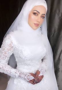 IN PICS: Former ‘Bigg Boss’ Contestant Sana Khan Shares Pictures From Her Marriage; Looks Radiant In Her Wedding Outfit