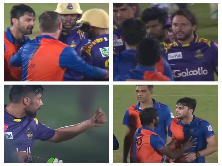 LPL 2020 Shahid Afridi Supports Mohammed Amir in fight against Naveen Ul Haq LPL 2020: Afridi Scowls At Young Afghan Pacer Naveen-Ul-Haq For Abusing Mohammed Amir (WATCH VIDEO)