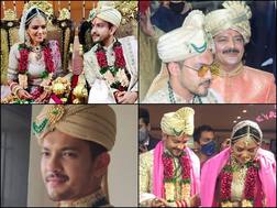 PICS & VIDEOS | Aditya Narayan Ties The Knot With Shweta Agarwal; Couple Twins In Ivory Gold Attire