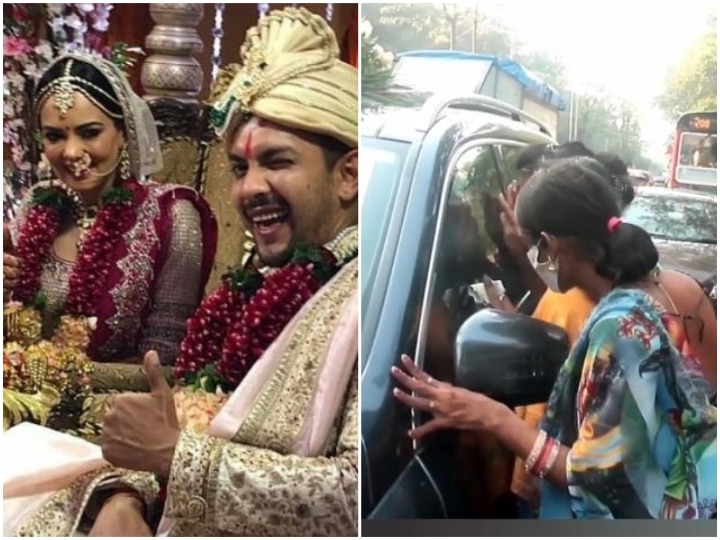 Aditya Narayan-Shweta Agarwal Marriage: Newlyweds Received Blessings From Eunuchs On His Way To ISKCON Temple! Watch: Newly Married Aditya Narayan Received Blessings From Eunuchs On His Way To ISKCON Temple!