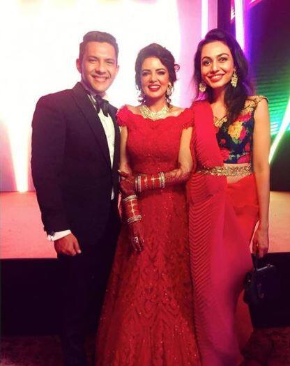 Bharti Singh, Haarsh Limbachiyaa and Punit Pathak with wife Nidhi were all gathered for the celebration. 