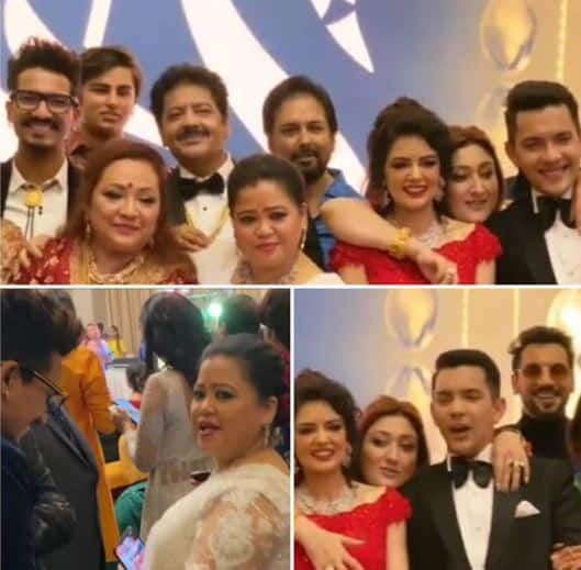 Aditya and Shweta’s reception was a star-studded affair. Bollywood actor Govinda also attended the grand celebration with wife and daughter