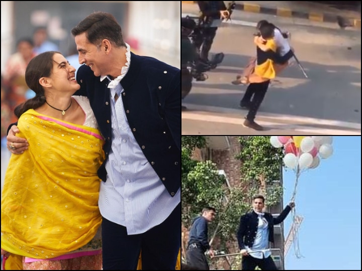 Atrangi Re: Akshaya Kumar Starts Shooting With Sara Ali Khan, Stars Spotted On Sets In Greater Noida WATCH: Akshay Kumar & Sara Ali Khan Shoot For 'Atrangi Re' In Greater Noida; Actor Waves At Fans