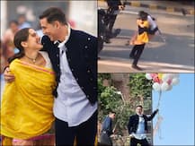 WATCH: Akshay Kumar & Sara Ali Khan Shoot For 'Atrangi Re' In Greater Noida; Actor Waves At Fans