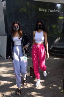PICS: Janhvi Kapoor's Sister Khushi Kapoor Snapped With Friend Anjini Dhawan In Mumbai