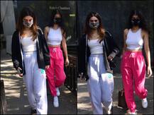 PICS: Janhvi Kapoor's Sister Khushi Kapoor Snapped With Friend Anjini Dhawan In Mumbai