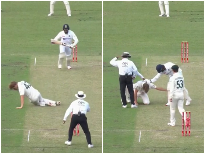 India vs Australia: Watch Video Of Jasprit Bumrah Hitting Cameron Green On The Head With His Shot Watch: Cameron Green Knocked Down After Getting Hit On Head By Batsman Jasprit Bumrah's Fiery Shot