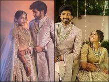 PICS: Niharika Konidela & Hubby Chaitanya JV Look STUNNING At Wedding Reception In Hyderabad