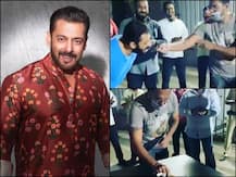 WATCH: Salman Khan Celebrates Bodyguard's Birthday On Sets, Refuses To Eat Cake