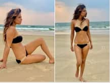 IN PICS: Nia Sharma Sets Internet On Fire Posing In A Tiny Black Bikini In Goa!