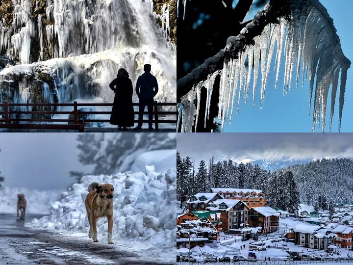 IN PICS: Temperature Dips In Kashmir As Frozen Waterfall, Icicles Become A Common View; Check Breathtaking Images IN PICS: Temperature Dips In Kashmir As Frozen Waterfall, Icicles Become A Common View; Check Breathtaking Images