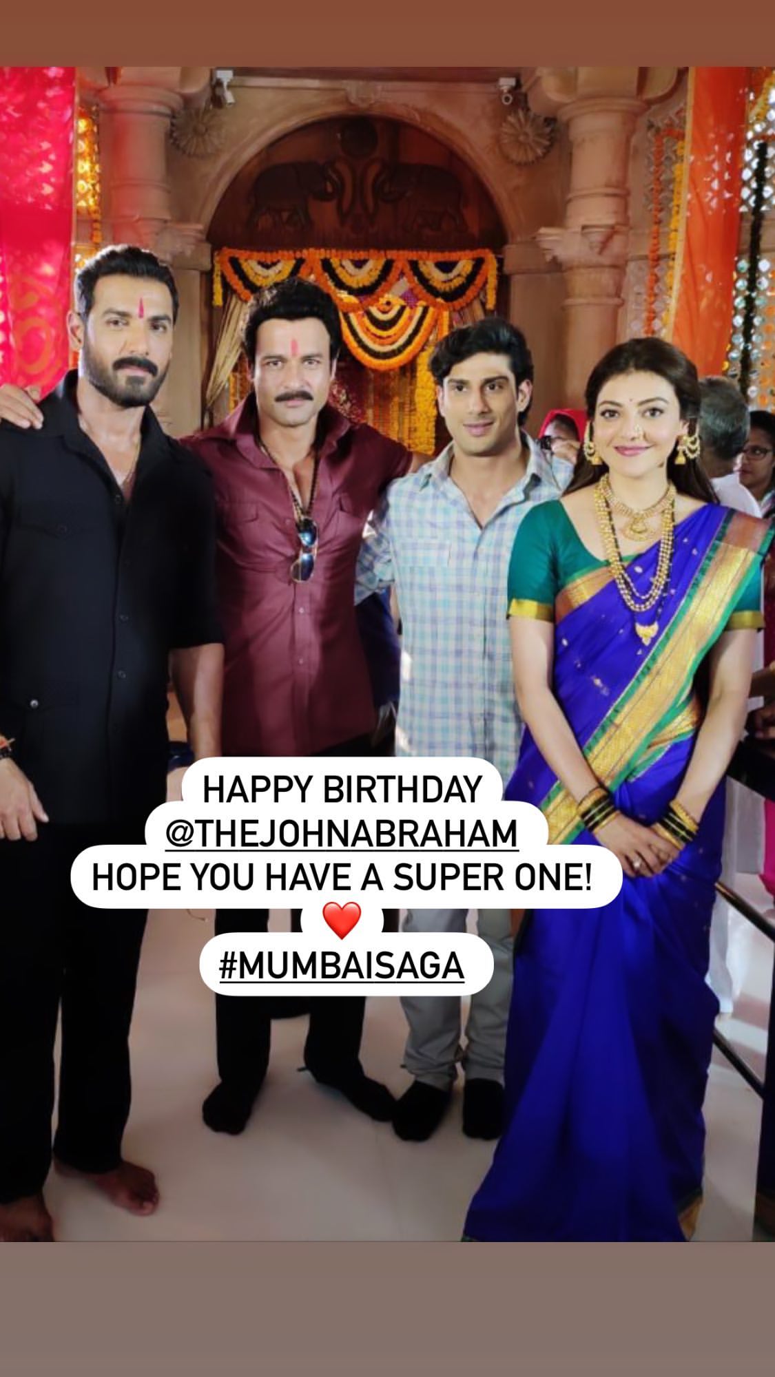 Happy Birthday John Abraham: Kajal Aggarwal Shares Unseen PIC From Sets Of 'Mumbai Saga' To Wish Actor